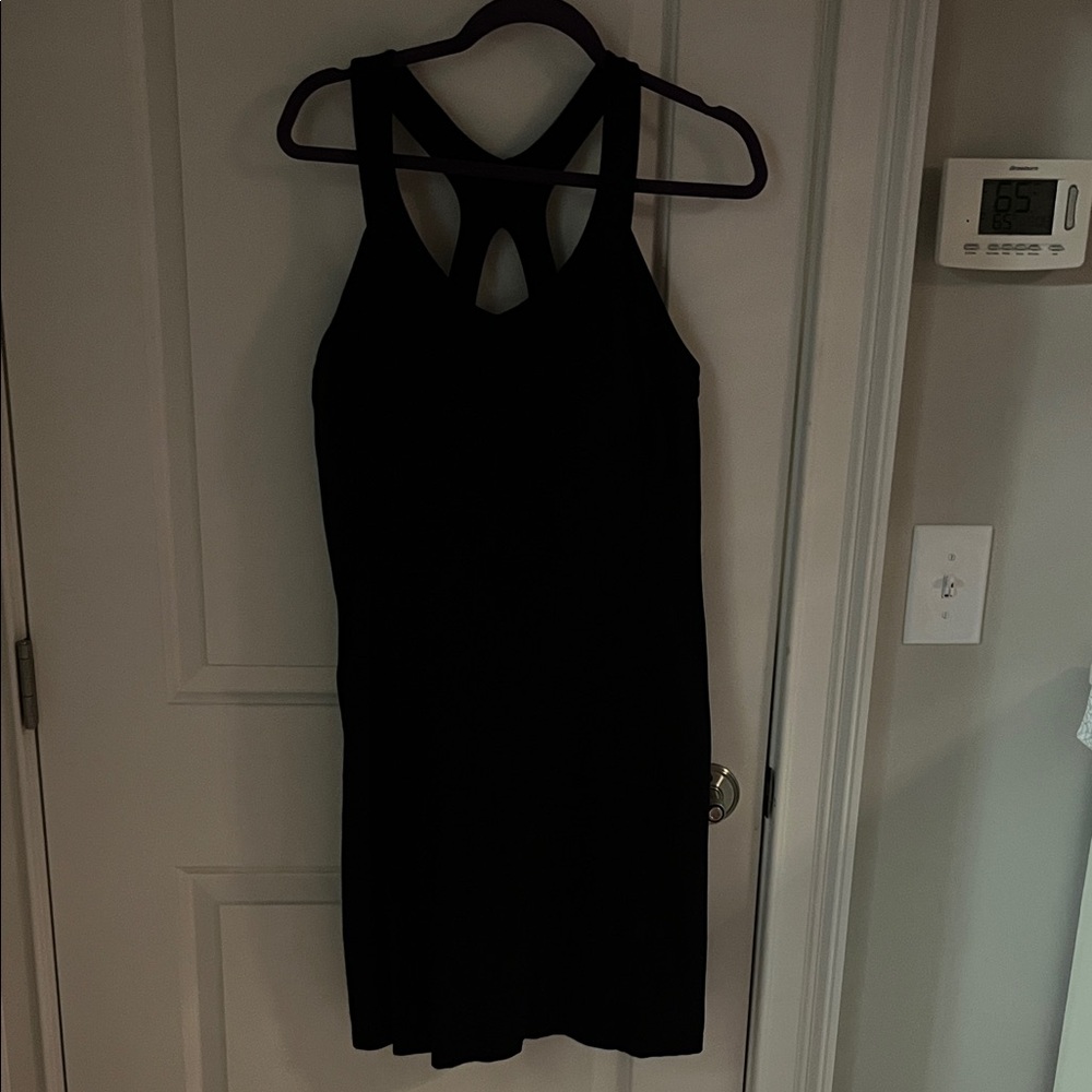 Lucy Black Cross-Back Women's Dress
